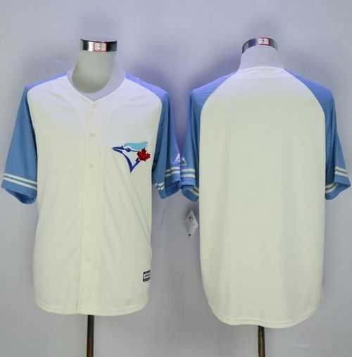 Toronto Blue Jays Customized Men's Cream Blue Exclusive New Cool Base Stitched MLB Jersey,We sell and wholesale Toronto Blue Jays Customized Men's Cream Blue Exclusive New Cool Base Stitched MLB Jersey on line form chian!
